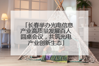 长春举办光电信息产业高质量发展百人圆桌会议,共筑光电产业创新生态
