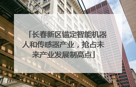 长春新区锚定智能机器人和传感器产业，抢占未来产业发展制高点