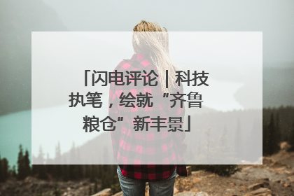 闪电评论｜科技执笔，绘就“齐鲁粮仓”新丰景