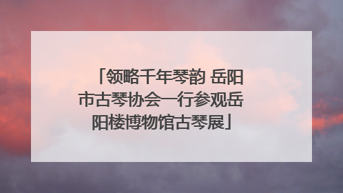 领略千年琴韵 岳阳市古琴协会一行参观岳阳楼博物馆古琴展