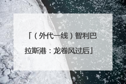 （外代一线）智利巴拉斯港：龙卷风过后