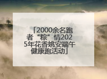 2000余名跑者“粽”情2025年花香姚安端午健康跑活动