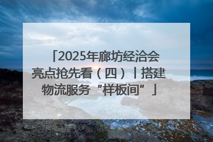 2025年廊坊经洽会亮点抢先看（四）丨搭建物流服务“样板间”