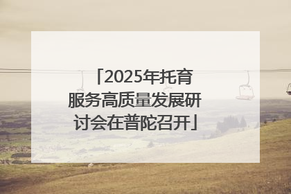 2025年托育服务高质量发展研讨会在普陀召开