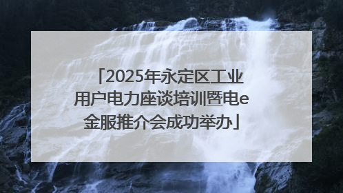 2025年永定区工业用户电力座谈培训暨电e金服推介会成功举办