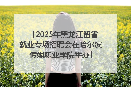 2025年黑龙江留省就业专场招聘会在哈尔滨传媒职业学院举办