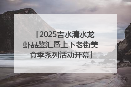2025吉水清水龙虾品鉴汇暨上下老街美食季系列活动开幕