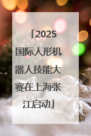 2025国际人形机器人技能大赛在上海张江启动