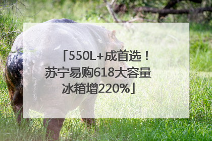 550L+成首选！苏宁易购618大容量冰箱增220%