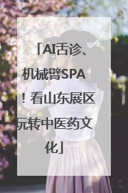 AI舌诊、机械臂SPA！看山东展区玩转中医药文化