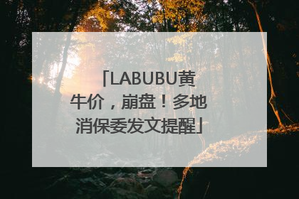 LABUBU黄牛价，崩盘！多地消保委发文提醒